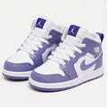 Nike Jordan 1 Mid TD da bambino bianche e viola ametista