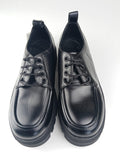 Scarpe derby chunky nere con suola carrarmato