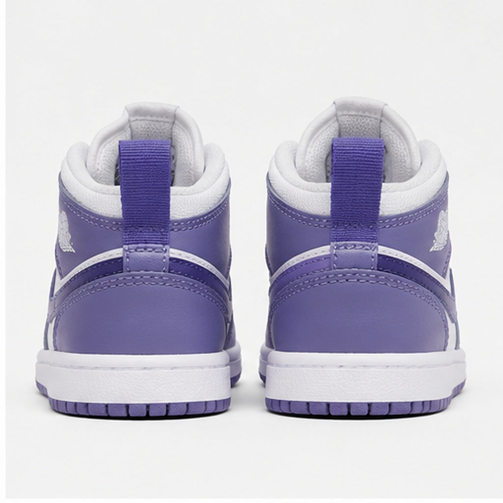 Nike Jordan 1 Mid TD da bambino bianche e viola ametista