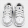 Sneakers Nike Jordan da bambino bianche e blu navy