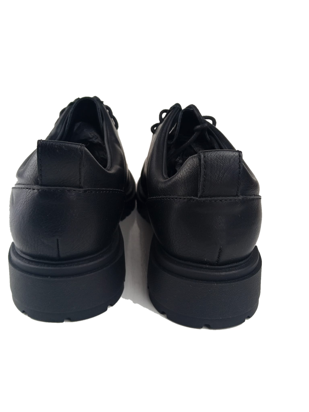 Scarpe stringate nere con suola track