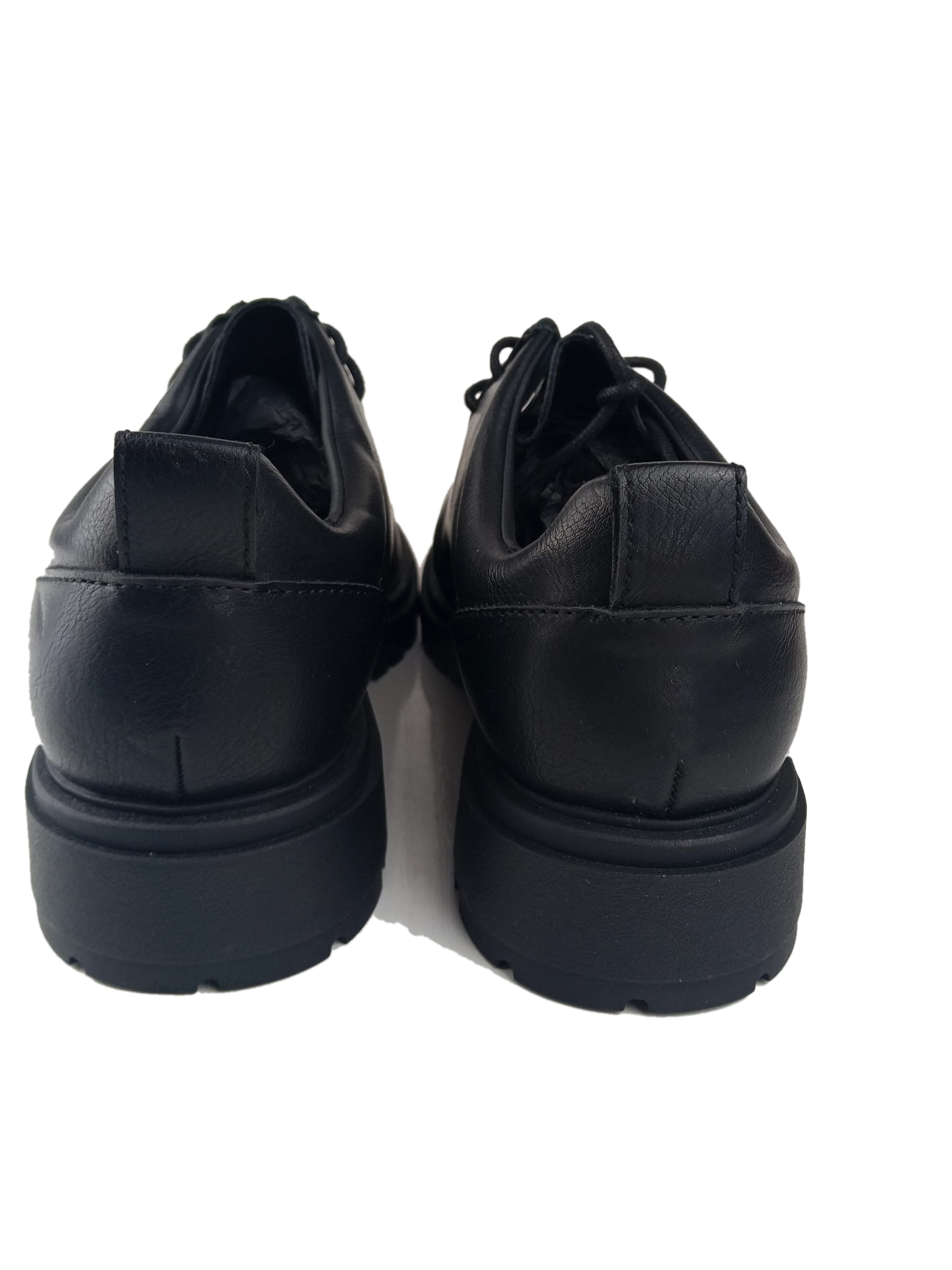 Scarpe stringate nere con suola track