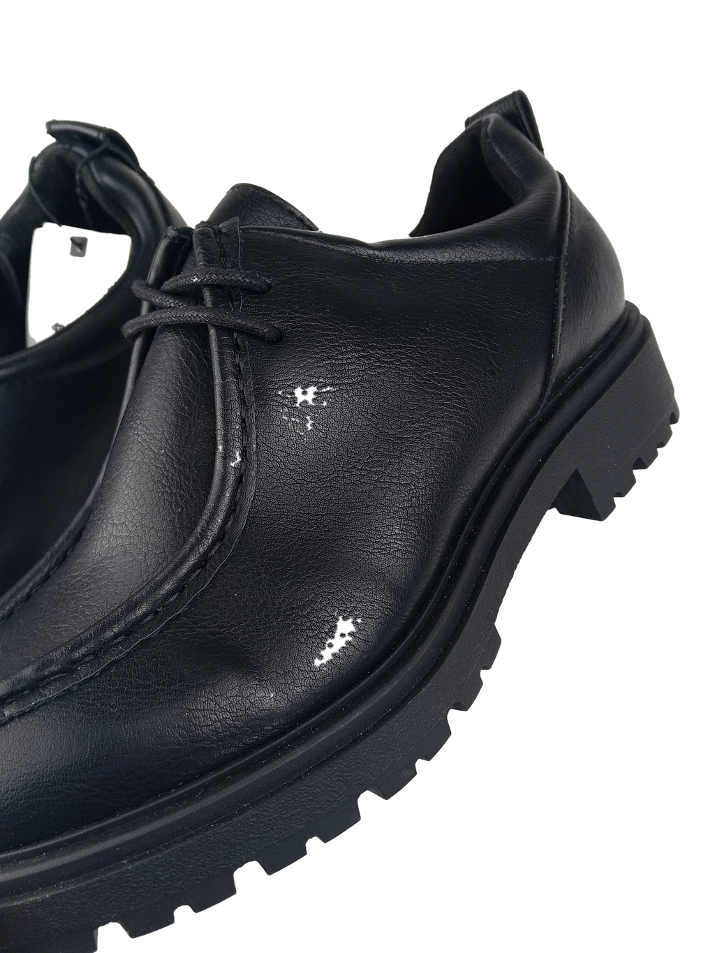 Scarpe stringate nere con suola track