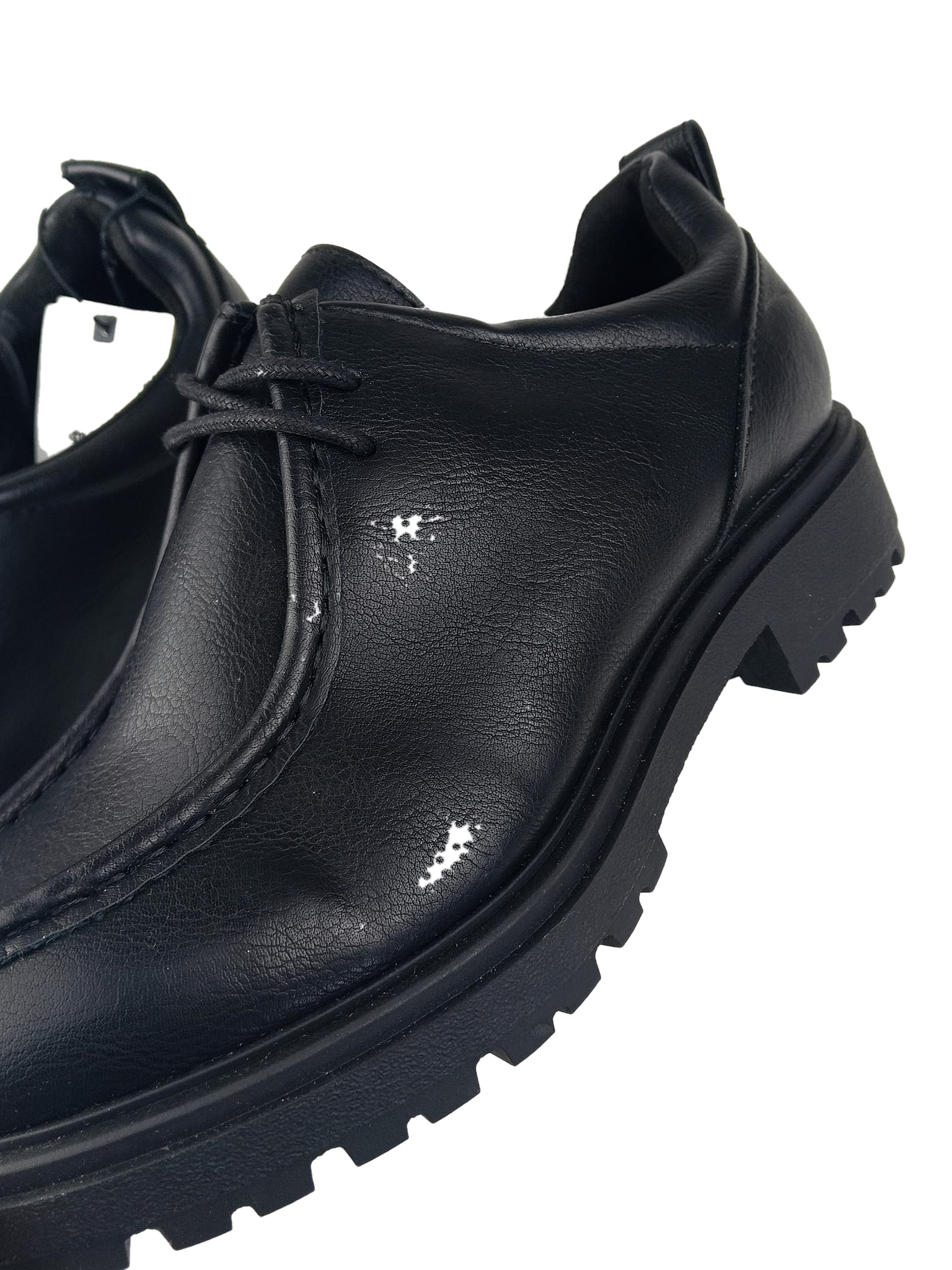 Scarpe stringate nere con suola track