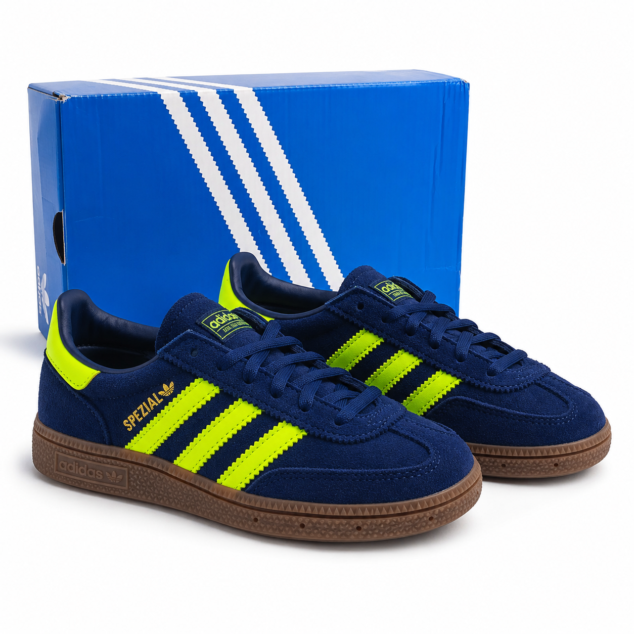 adidas Handball Spezial C da bambino blu navy e gialle