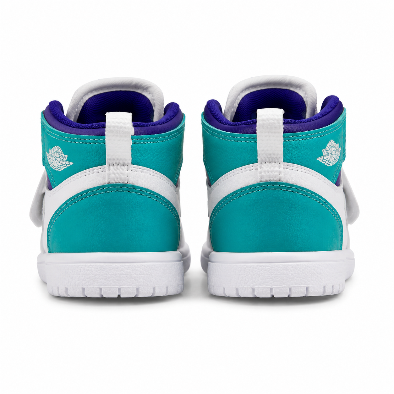 Sky Jordan 1 (TD) White/Turquoise/Purple – EU 26
