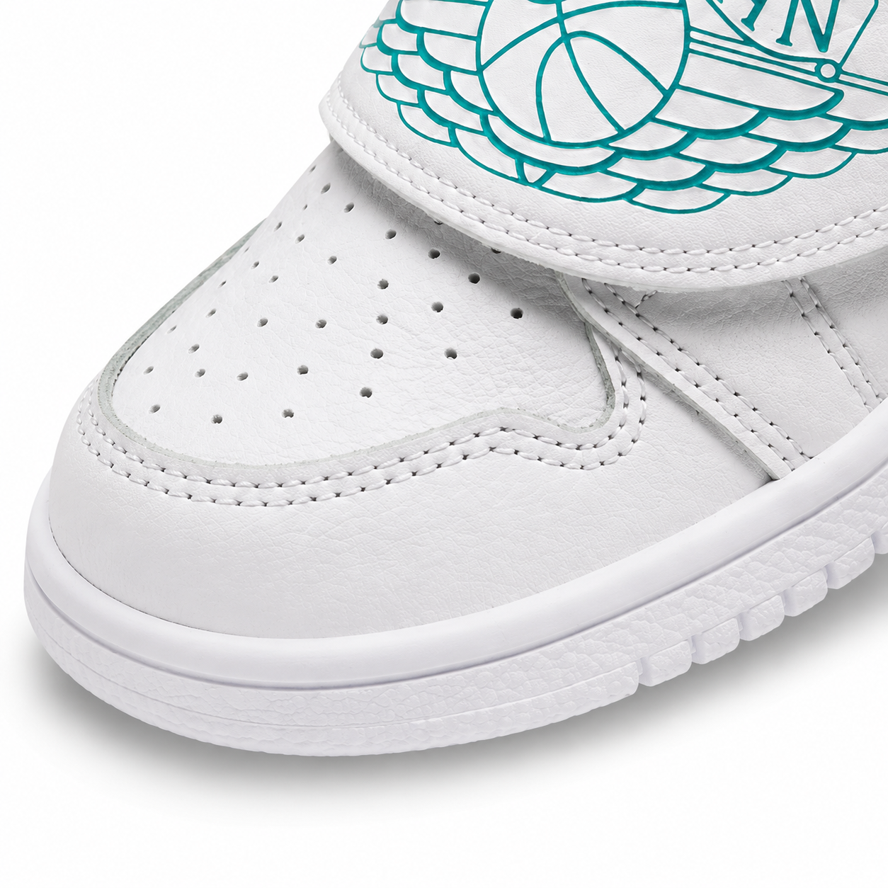 Sky Jordan 1 (TD) White/Turquoise/Purple – EU 26