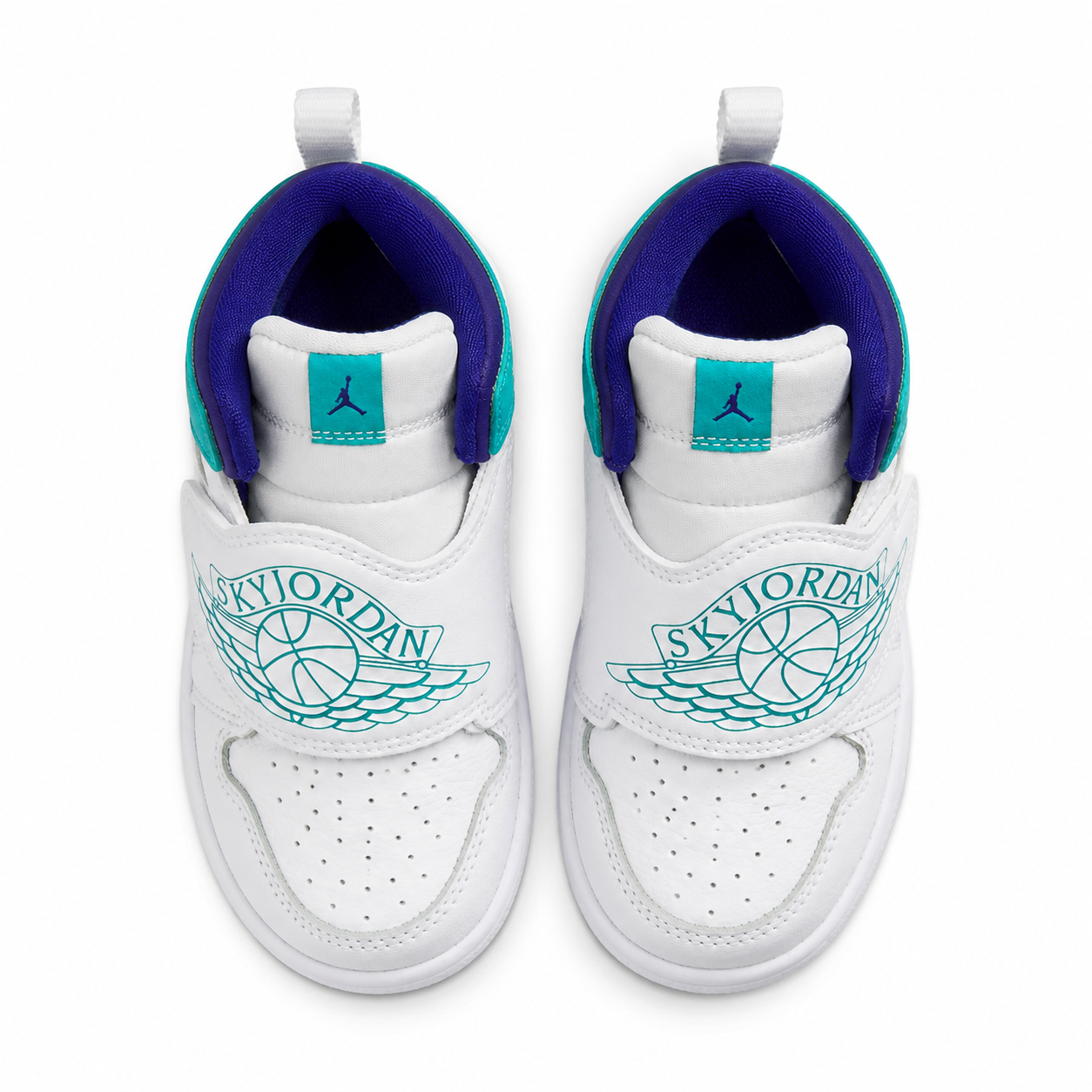 Sky Jordan 1 (TD) White/Turquoise/Purple – EU 26