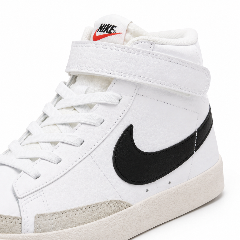 Nike Blazer Mid '77 (PS) White/Black/Team Orange – EU 33.5