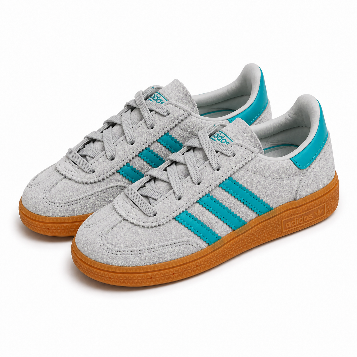 adidas Originals Handball Spezial CF EL I Grey Two/Pure Teal/Gum – EU 25.5