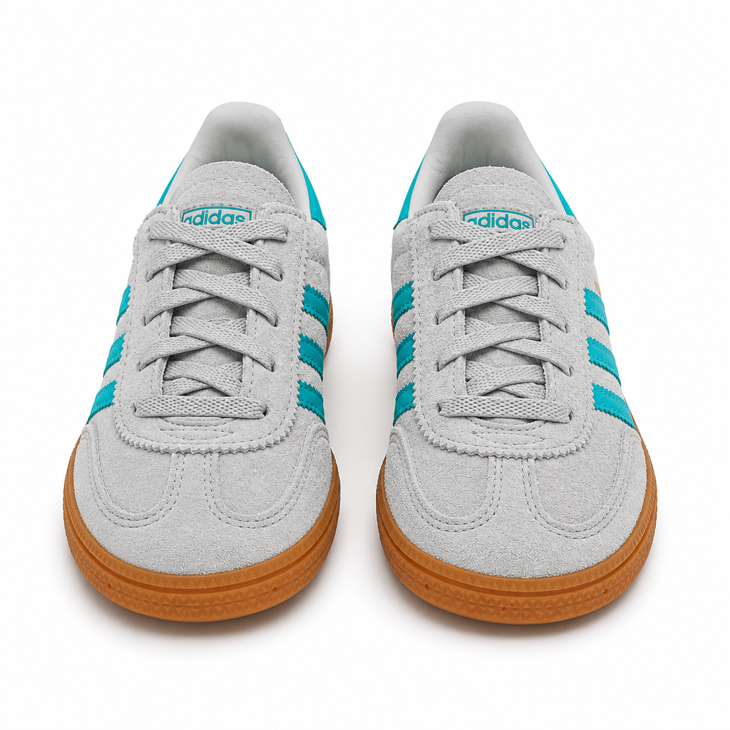 adidas Originals Handball Spezial CF EL I Grey Two/Pure Teal/Gum – EU 25.5