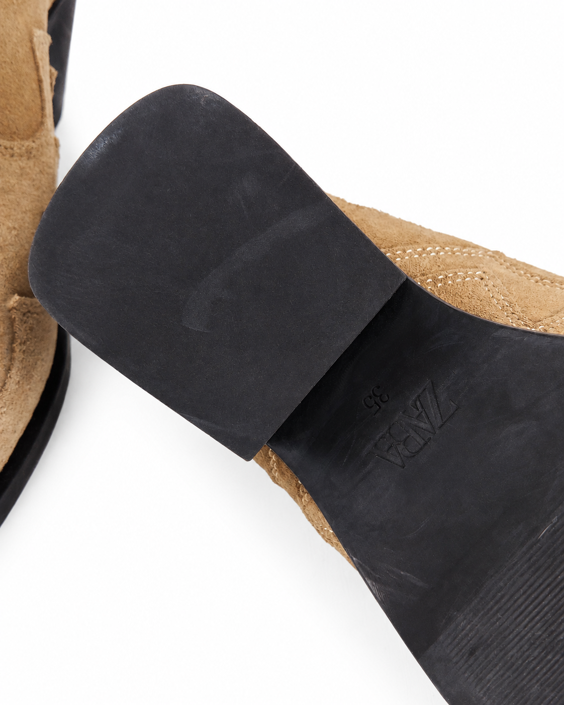 Zara Sabot Western Cammello a Punta - Taglia 35
