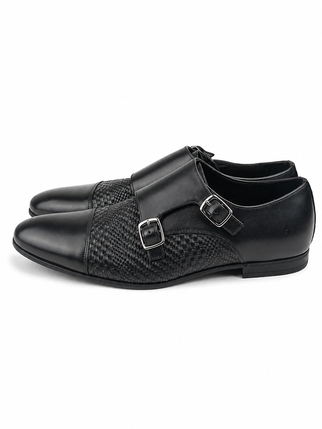 Zara Scarpa Monk Nera Intrecciata - Taglia 41