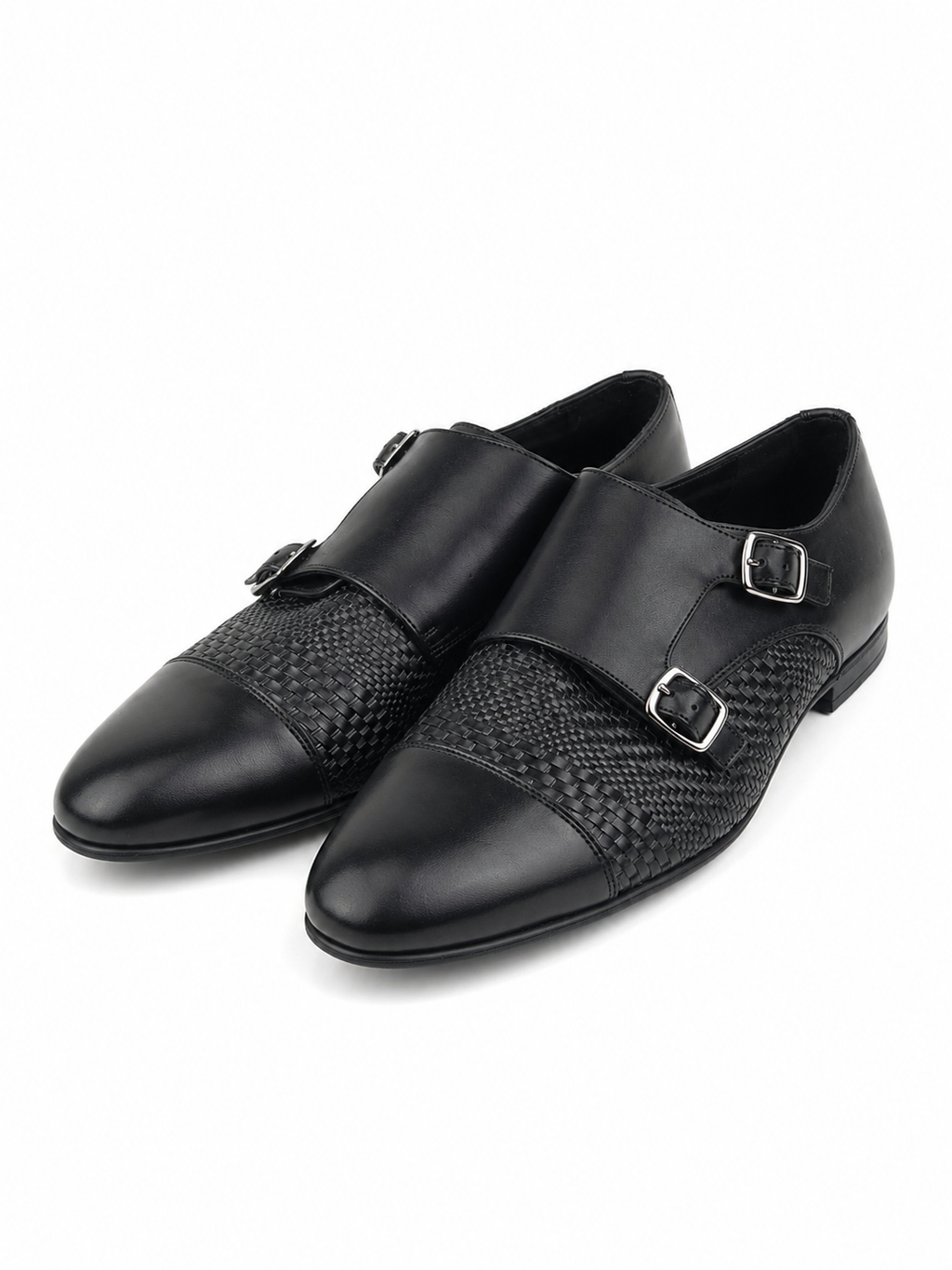 Zara Scarpa Monk Nera Intrecciata - Taglia 41