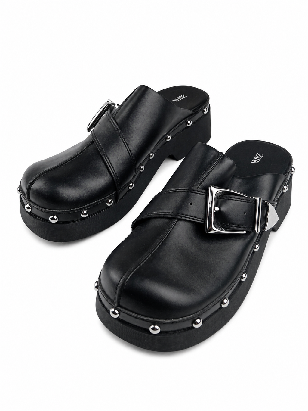 Sabot neri con fibbia metallica Zara - Taglia 36