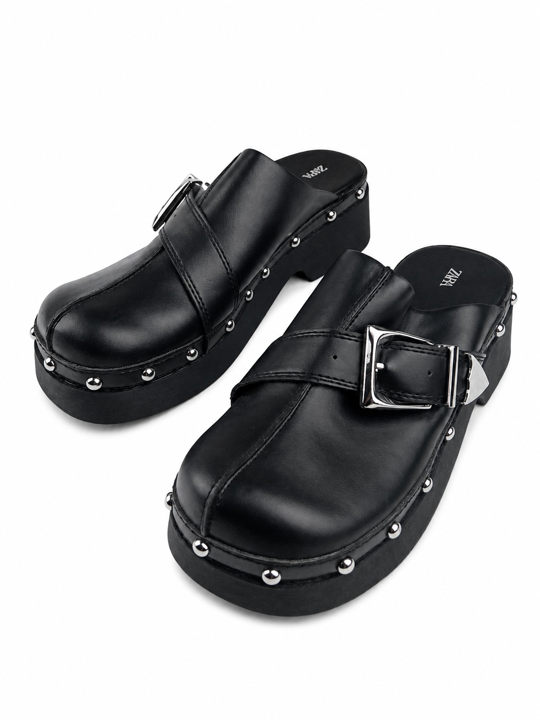 Sabot neri con fibbia metallica Zara - Taglia 36