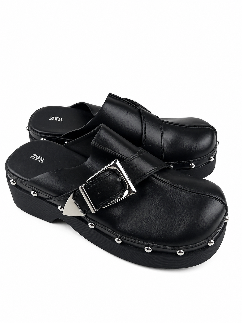 Sabot neri con fibbia metallica Zara - Taglia 36