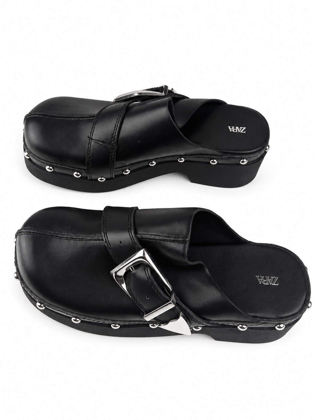 Sabot neri con fibbia metallica Zara - Taglia 36