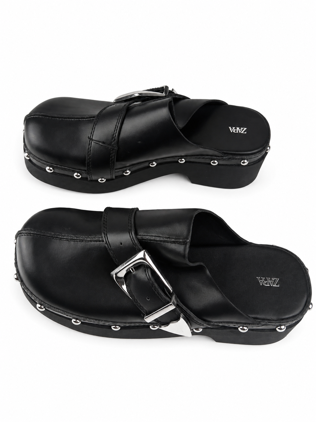 Sabot neri con fibbia metallica Zara - Taglia 36
