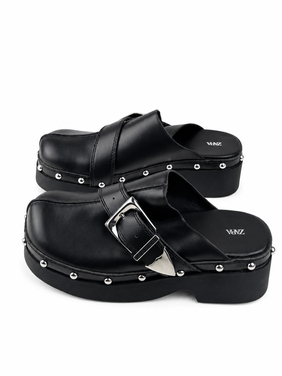 Sabot neri con fibbia metallica Zara - Taglia 36