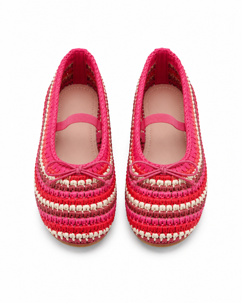Ballerine Zara Intrecciate Rosa
