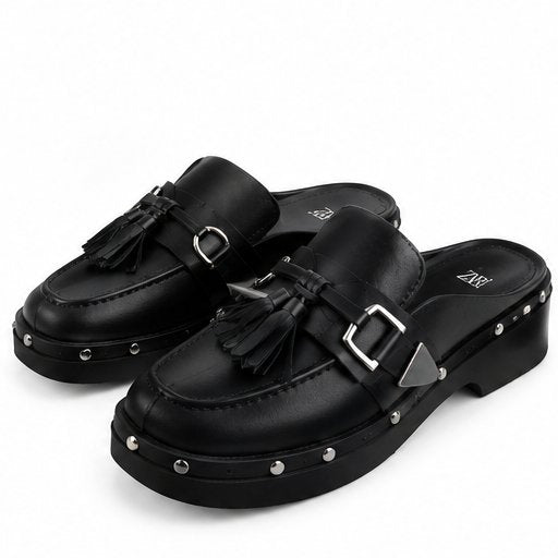 Mocassini neri con nappine Zara - Taglia 41