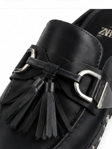 Mocassini neri con nappine Zara - Taglia 41