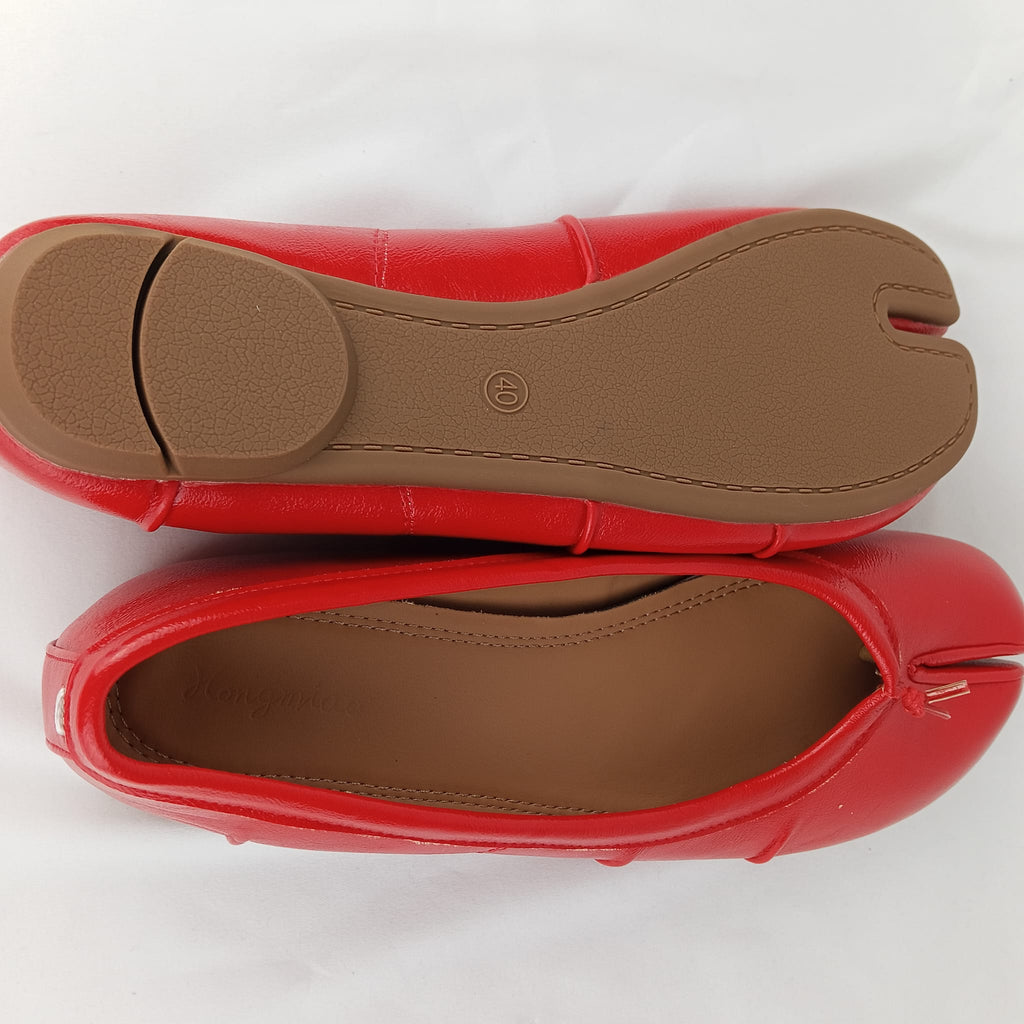 Ballerine Tabi SIHAOUTLET rosse - vista della suola