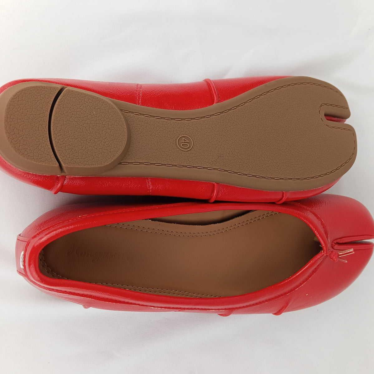 Ballerine Tabi SIHAOUTLET rosse - vista della suola