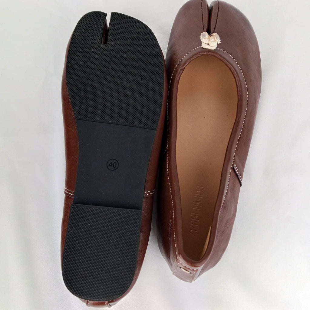 Ballerine Tabi SIHAOUTLET marroni - vista della suola