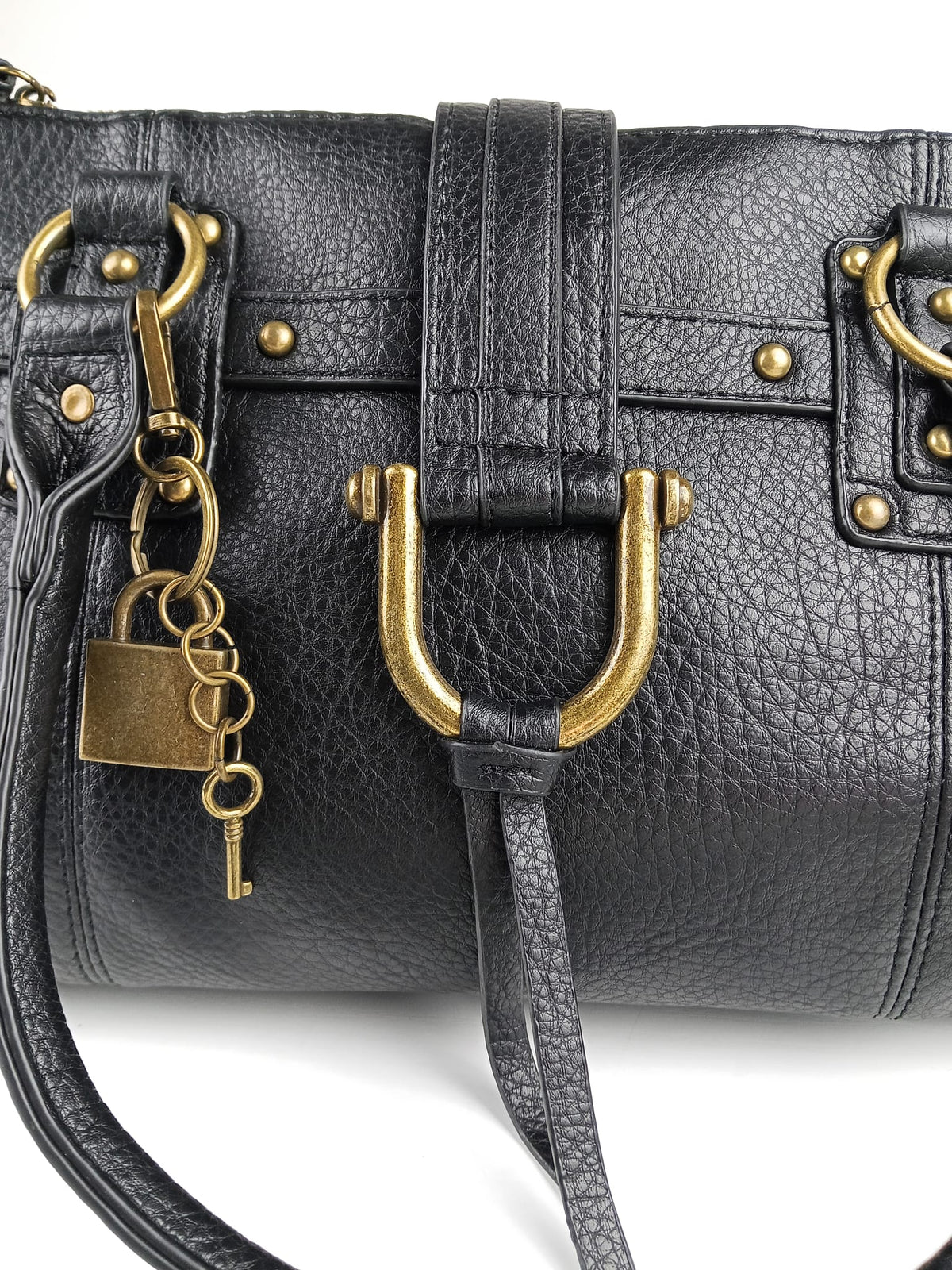 Borsa a Mano con Lucchetto Decorativo
