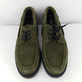 Scarpe stringate Zara verde oliva effetto scamosciato