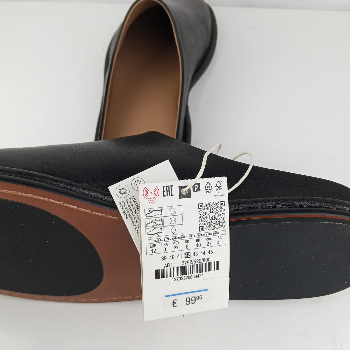 Sabot Zara neri con punta squadrata