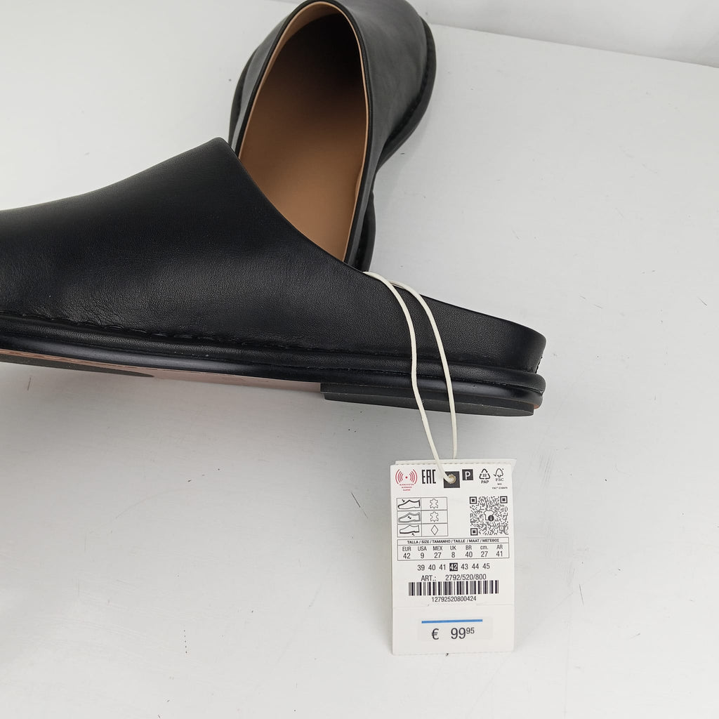 Sabot Zara neri con punta squadrata